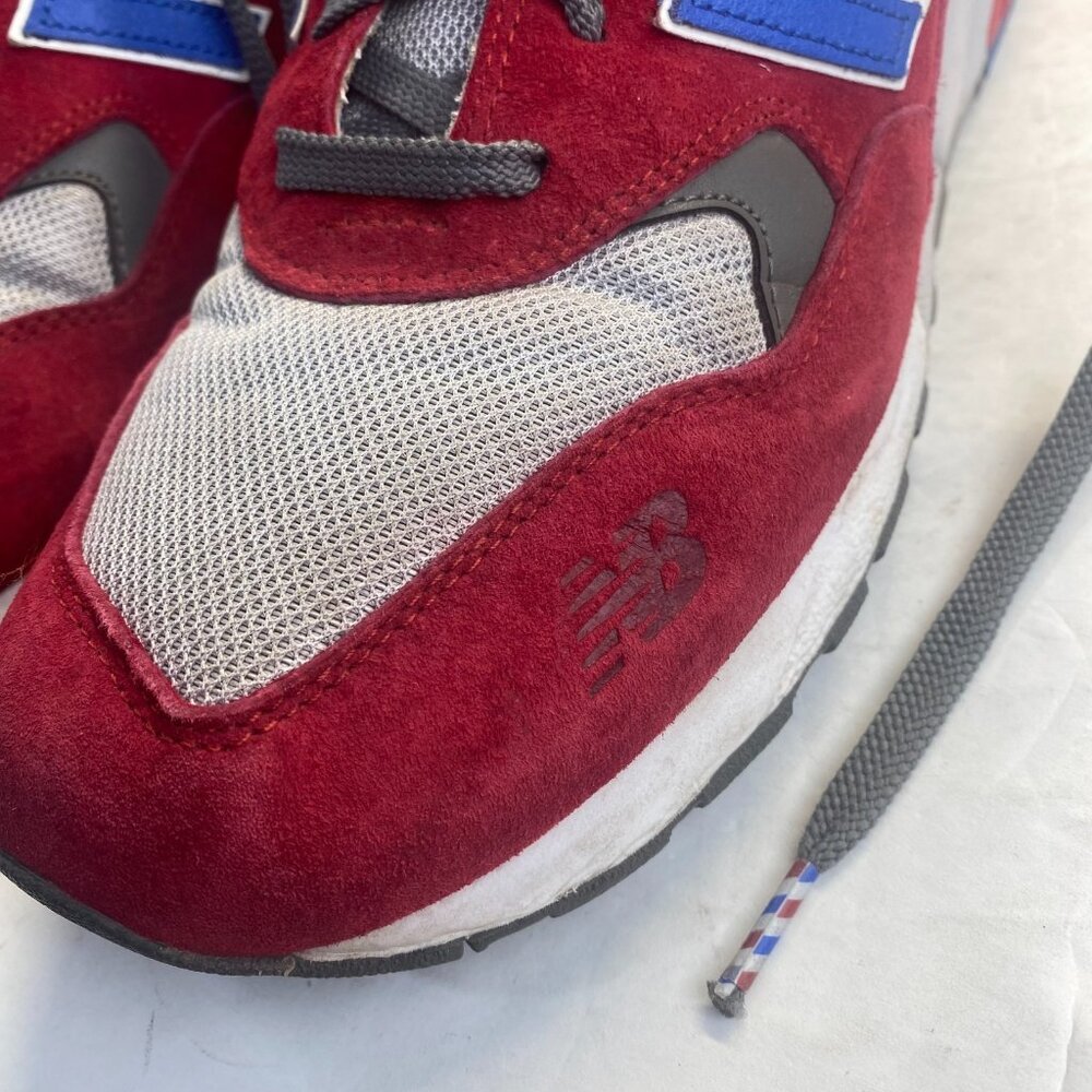 New Balance 580 Elite Edition Shoes Mens Size11.5 Red Gray Blue Rollbar MT580BSR - Picture 13 of 15